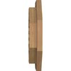 Ekena Millwork Octagonal Gable Vent Functional, Western Red Cedar Gable Vent w/ Brick Mould Face Frame, 20"W x 20"H GVWOC20X2000SFUWR